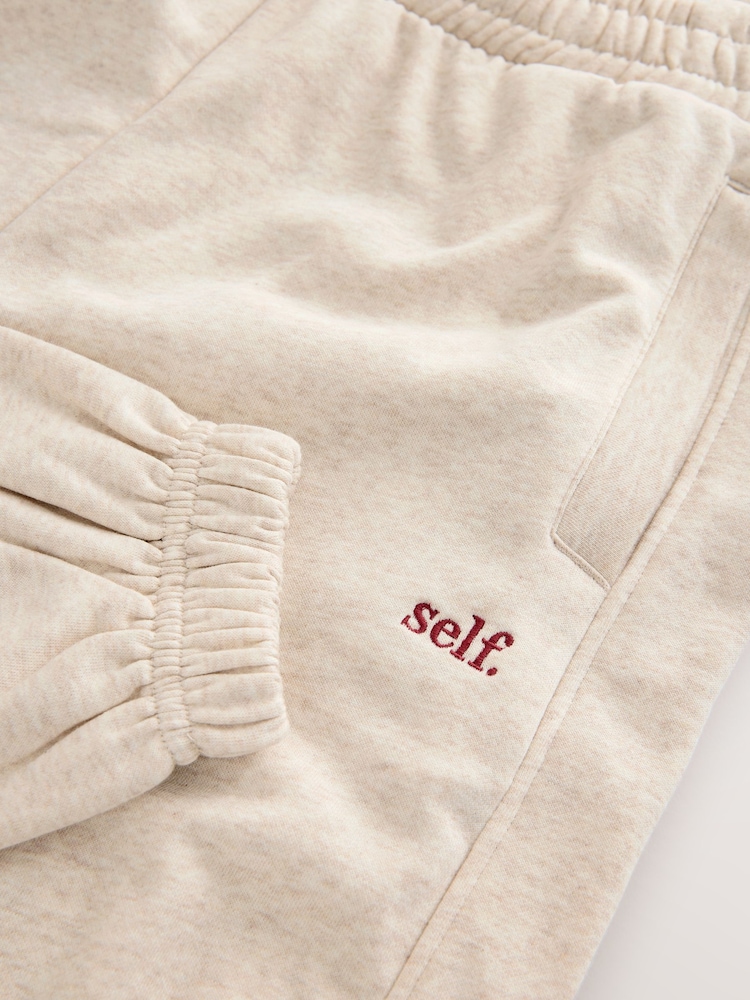 self. Oatmeal Cuffed Joggers - Image 3 of 3 self. Oatmeal Cuffed Joggers - Image 3 of 3