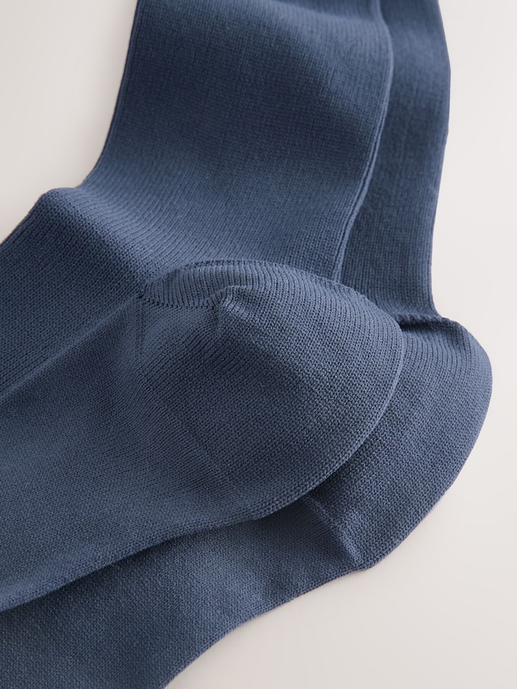 Blue Sheer Knee High Socks 1 Pack - Image 2 of 3