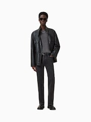 AllSaints Grey Hayes Crew Jumper - Image 2 of 8