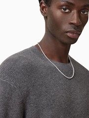 AllSaints Grey Hayes Crew Jumper - Image 3 of 8