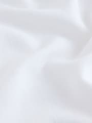 White Short Sleeve Shirt with Linen - Image 8 of 8