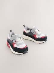 Schwarz, Rot - Elastischer Sportschuh mit Schnürung - Bild 1 von 5