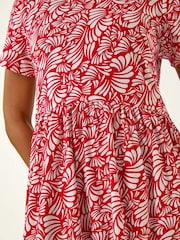 Roman Abstract Print Jersey Dress - Imagem 5 de 5