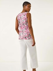 Roman Burnout Floral Print Vest Top - Imagem 3 de 5