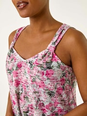 Roman Burnout Floral Print Vest Top - Imagem 5 de 5