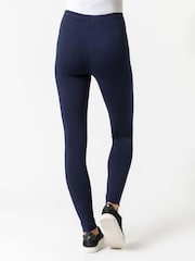 Roman Blue Stretch Plain Leggings - Image 3 of 4