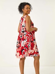 Vestido Roman Petite com estampa Print e decote Scoop Neck - Imagem 2 de 5