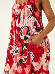 Vestido Roman Petite com estampa Print e decote Scoop Neck - Imagem 5 de 5