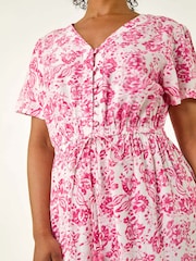 Rosa - Vestido con diseño a capas y estampado floral de Roman Petite - Imagen 5 de 5