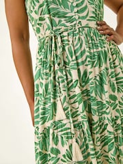 Vestido longo com alças Roman Petite Leaf - Imagem 5 de 5