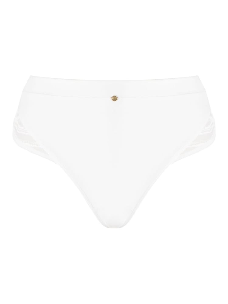 KBX White High Waist Charlotte Brushed High Waisted Thong - Image 5 of 5
