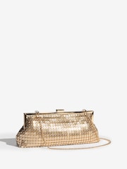 Friends Like These Gold Chain Mail Clutch - Image 3 of 5