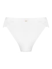 KBX White Brazilian Knickers Harper Scalloped Lace Brazilian Knickers - Image 7 of 7