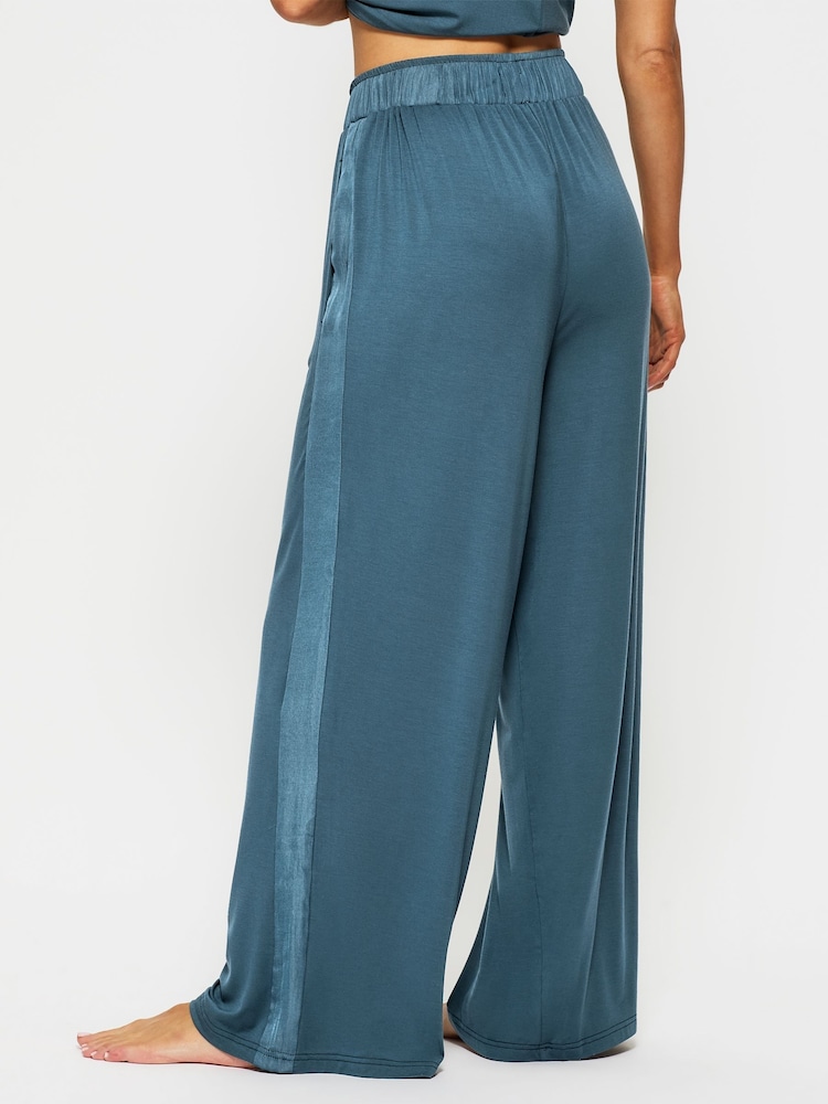 KBX Blue Raye Soft Jersey Wide Leg Trousers - Image 2 of 7