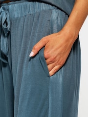 KBX Blue Raye Soft Jersey Wide Leg Trousers - Image 5 of 7