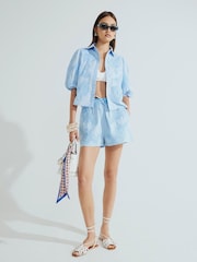 River Island Long Sleeve Embroidered Shirt - Imagen 1 de 4