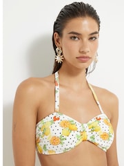River Island White Fruit Textured Bikini Set 2 Piece - Image 3 of 4
