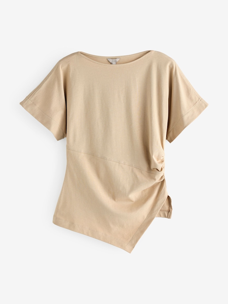 River Island Brown Drape Side T-Shirt - Image 5 of 5