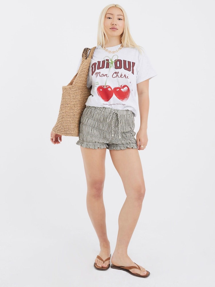 River Island White Oui Heart Printed T-Shirt - Image 2 of 4