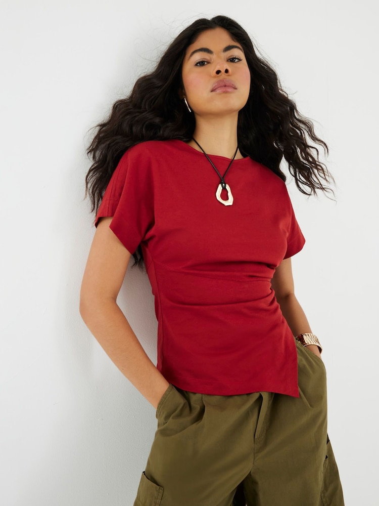 Camiseta River Island Drape Side - Imagem 1 de 4
