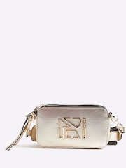 River Island Gold Camera Cross-Body Bag - Image 2 of 6