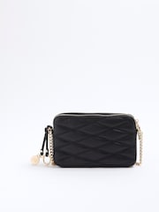 River Island Faux Leather Quilted Cross-Body Bag - Imagem 2 de 6