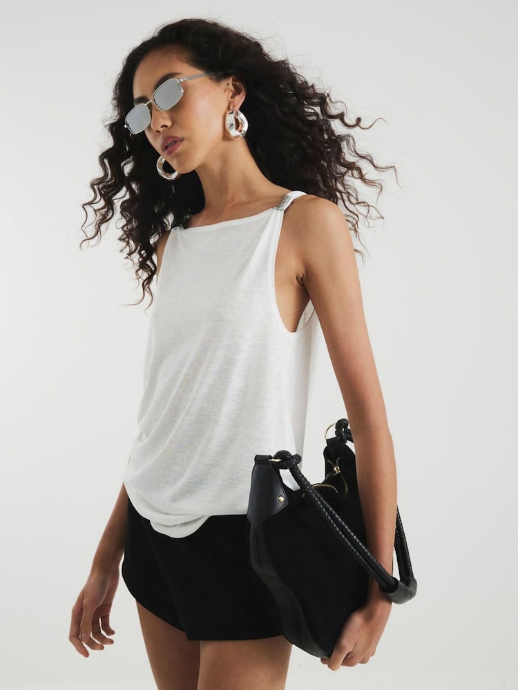 Scoop Back Drape Top - Image 1 of 4