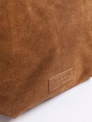 River Island Brown Suede Twist Shoulder Bag - Image 5 of 6