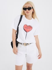 River Island White Lollipop Printed T-Shirt - Image 1 of 4