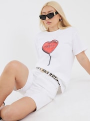 River Island White Lollipop Printed T-Shirt - Image 3 of 4