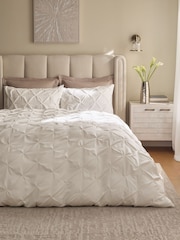 Pinch Pleat mehka dotik brušena duvet pokrov in blazina set - Slika 1 iz 4