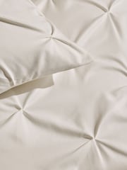 Pinch Pleat mehka dotik brušena duvet pokrov in blazina set - Slika 3 iz 4