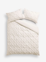 Pinch Pleat mehka dotik brušena duvet pokrov in blazina set - Slika 4 iz 4