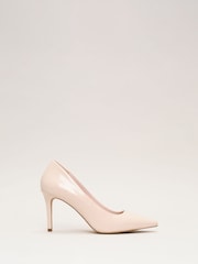 Phase Eight Nude Patent Court Shoes - Image 5 of 7
