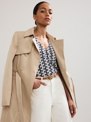 Phase Eight Blue Alba Textured Top - Image 6 of 7
