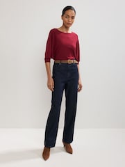 Phase Eight Red Cristine Knit Jumper - Image 3 of 6