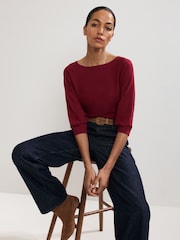 Phase Eight Red Cristine Knit Jumper - Image 4 of 6