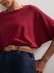 Phase Eight Red Cristine Knit Jumper - Image 5 of 6