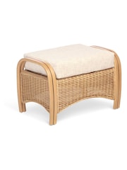 Desser Light Oak Centurion Fabric Foot Stool - Image 2 of 2