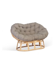 Desser Natural Papasan Fabric Sofa - Image 2 of 3