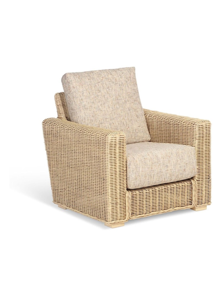 Desser Natural Burford Rattan Wicker Conservatory Armchair - Image 2 of 2