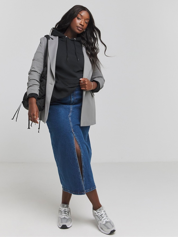 Simply Be Black Oversized Hoodie - Image 4 of 4