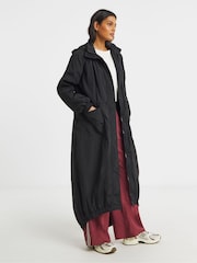 Simply Be Black Pocket Detail Parachute Parka - Image 1 of 4
