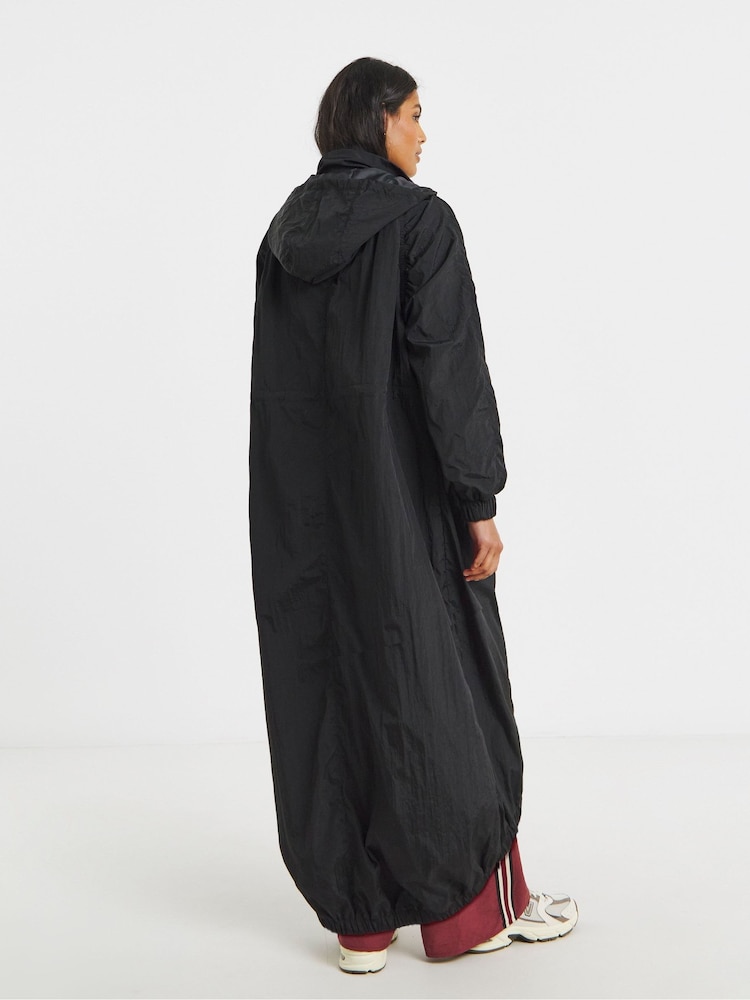 Simply Be Black Pocket Detail Parachute Parka - Image 2 of 4