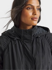 Simply Be Black Pocket Detail Parachute Parka - Image 3 of 4