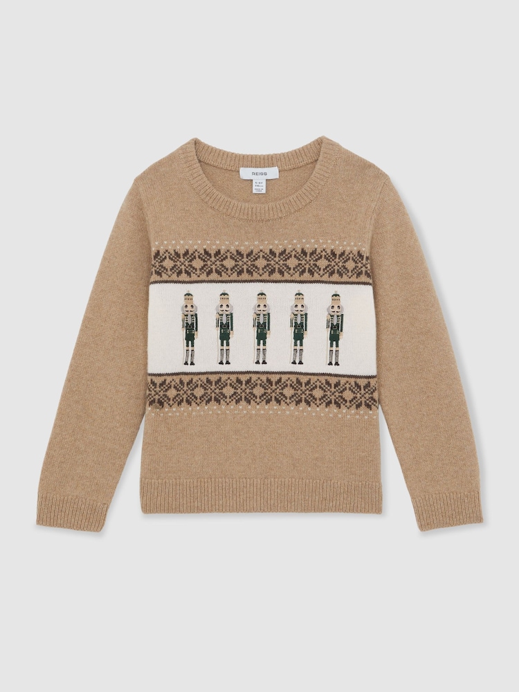 Reiss Camel Melange Laurence Jumper - Image 2 of 5 Reiss Camel Melange Laurence Jumper - Image 2 of 5
