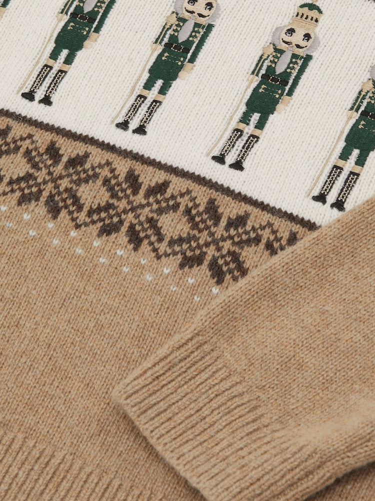 Reiss Camel Melange Laurence Jumper - Image 5 of 5 Reiss Camel Melange Laurence Jumper - Image 5 of 5