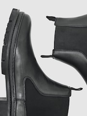 Reiss Black Huxley Leather Chelsea Boots - Image 4 of 4