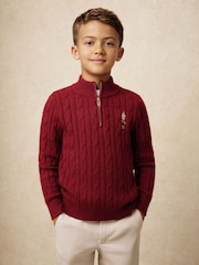 Reiss Nollaig Wool-Blend Half-Zip Nutcracker Jumper - Bild 3 von 5