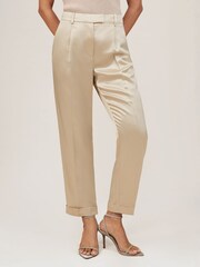 Reiss Neutral Celia Trousers - Image 3 of 6